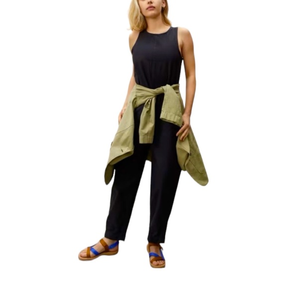 Everlane Pants - Everlane The Fatigue Jumpsuit sleeveless black back zipper